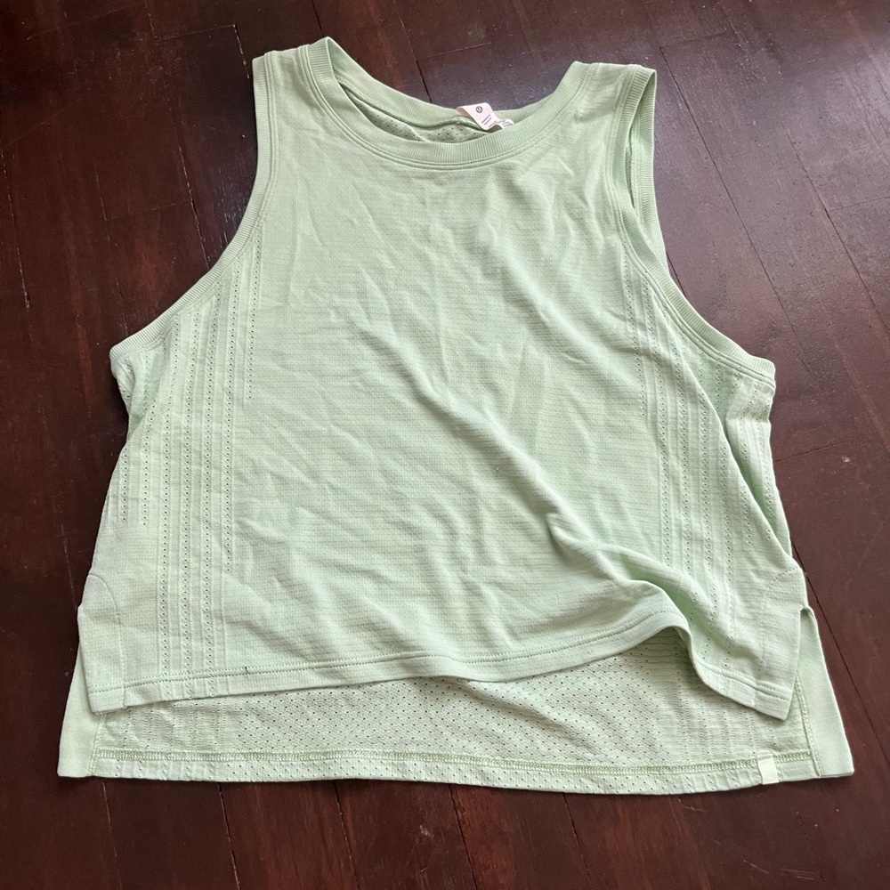 Lululemon Athletica Green Muscle Tee Boxy Relaxed Fit